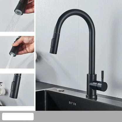 Rynx | AquaFlex – Flexible Kitchen Faucet with Pull-out Spray Head