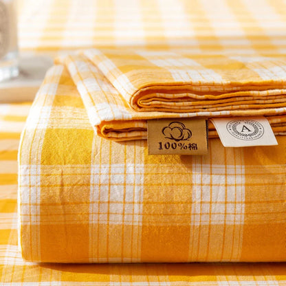 Rynx | Mattress Cover Japanese Style 100% Cotton Woven Fitted Sheet With Elastic Pair Bedding Single Bed Queen King Size