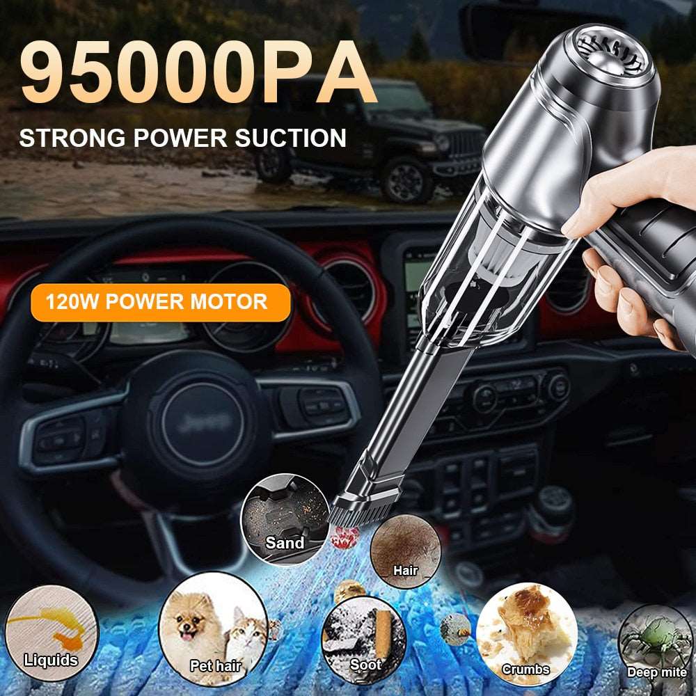 RYNX | Car vacuum cleaner 95000PA PROFESSIONAL VERSION