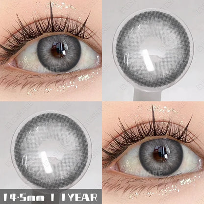 Rynx | 1 pair natural colored contact lenses pink contact purple gray eye colored lenses colored makeup soft beautiful pupil