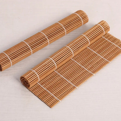Rynx | 13-Piece DIY Bamboo Sushi Maker Set - Sushi Making Kits with Rice Roll Cooking Tools, Chopsticks, Spoon, Sushi Blade, and Curtain