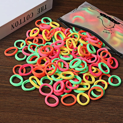 Rynx | 50/100pcs Colored Hair Ties for Kids: Elastic Hair Ties