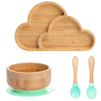 Rynx | Kids Dish Set with Suction Cup Bottom - EcoFeast