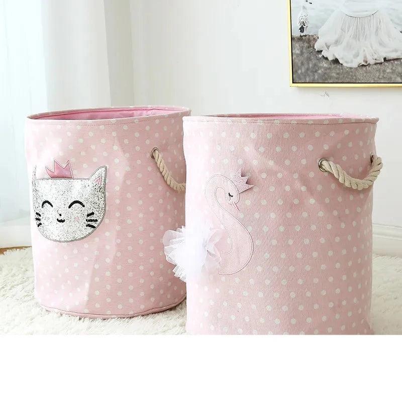 Rynx | Stylish collapsible storage basket made of canvas for children