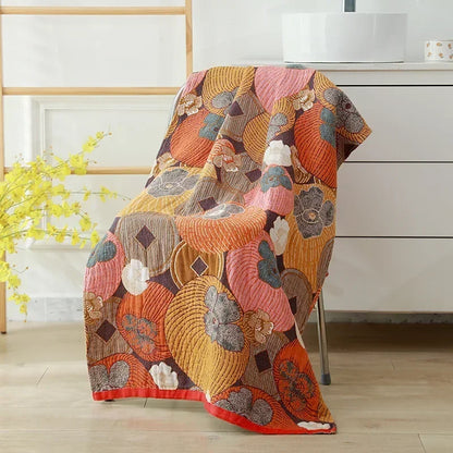 Rynx | botanical print blanket