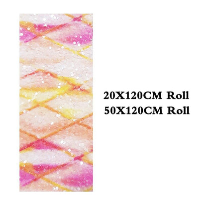 Rynx | Shiny diamond-shaped artificial leather craft roll - Ideal for stylish hair accessories and festive creations