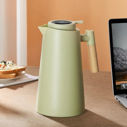 Rynx | Large Capacity Insulation Kettle with Temperature Display - Household Thermos Bottle for Leakproof Insulation, One Key Temperature Display, and More