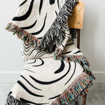 Rynx | abstract waves throw blanket
