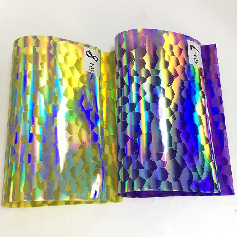 Rynx | Iridescent football pattern PVC jelly vinyl fabric - Ideal for creative projects