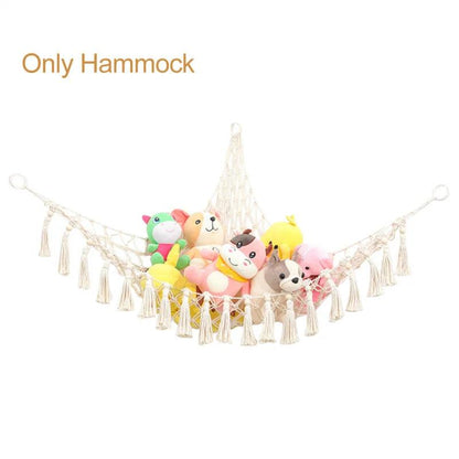 Rynx | Stylish Boho Filled Animal Storage Hammock - Modern Toy Organizer