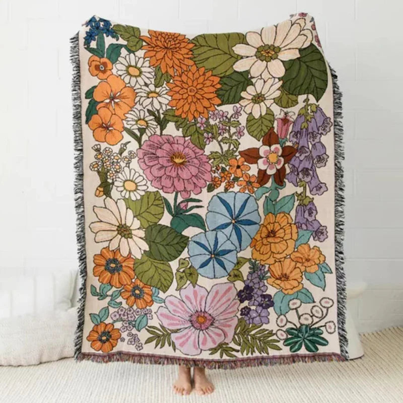 Rynx | Boho Garden Flower Blanket
