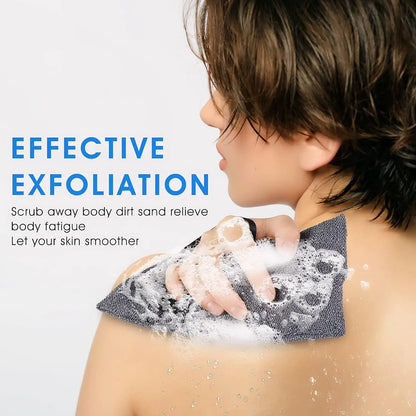 Rynx | 3 PCS Soap Exfoliating Bag Set: Mesh Woven Body Foam Scrubber Pouch for Bathroom Shower - Soap Saver Pocket Sponge Exfoliator