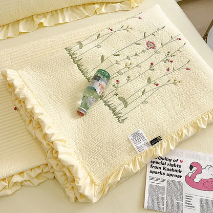 Rynx | embroidered throw blanket