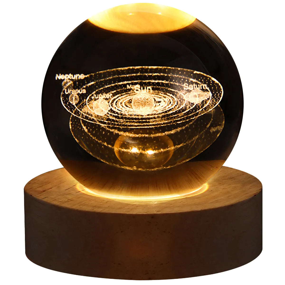 Rynx | GalaxyGlow Crystal Lamp | 3D Galaxy Crystal Ball Lamp | LED Mood Light | Unique Decor for Home