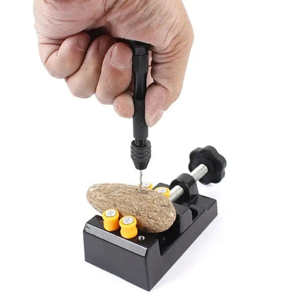 Rynx | Adjustable Manual Hand Drill With Keyless Chuck | Mini Micro Aluminum Hand Drill | HSS Steel Twist Drill Bit | Resin Mold Tools