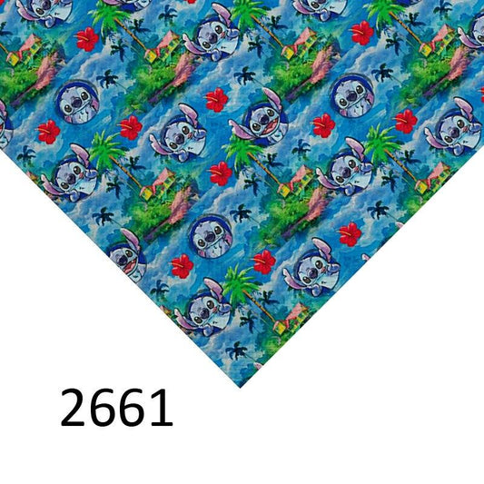 Rynx | Lilo and Stitch Cartoon Vinyl Faux Leather Craft Sheet: Ignite Your Imagination