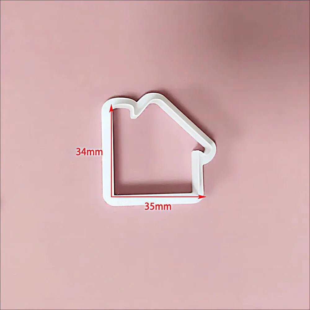 Rynx | Festive Creations Earring shape: Design Playful Red Lips & Charming Christmas House Shapes