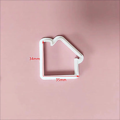 Rynx | Festive Creations Earring shape: Design Playful Red Lips & Charming Christmas House Shapes