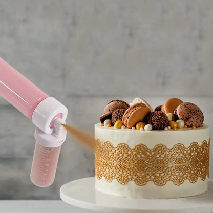 Rynx | 1 Set (5pcs) Manual Spray Guns: Cake Coloring Duster Baking Tool - Enhance Your Baking with Cake Spray Tube
