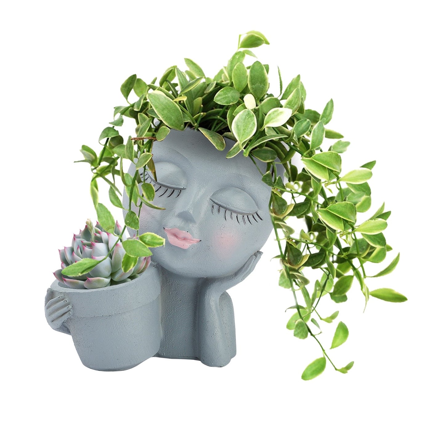 Rynx | Cute Little Girl With Her Pot Flower Planter