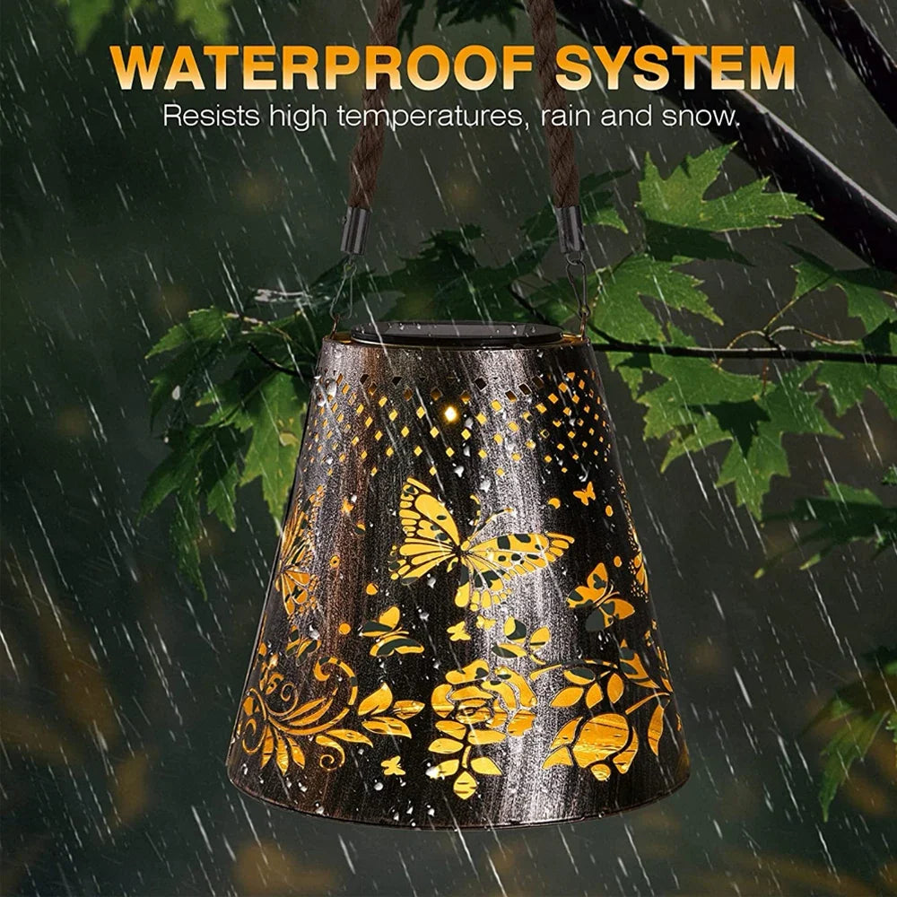 Rynx | Solar Floral Butterfly Hollow Latern Light