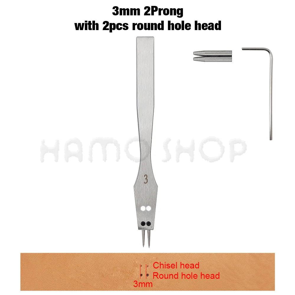 Rynx | Premium Replaceable Round Chisel Tool Set for Leatherworking