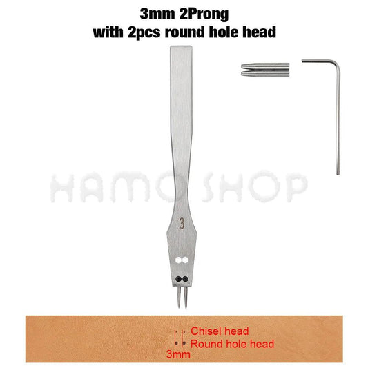 Rynx | Premium Replaceable Round Chisel Tool Set for Leatherworking
