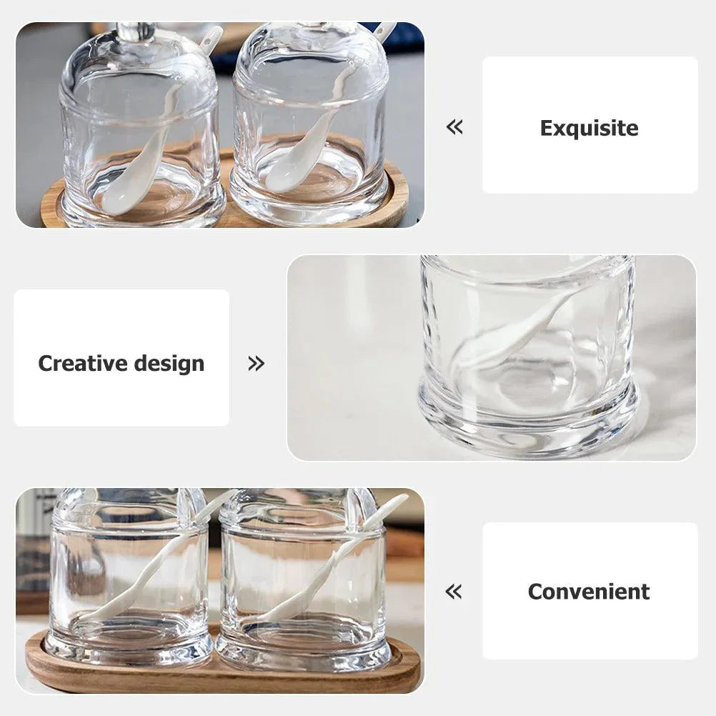 Rynx | Elegant glass spice jars with lids for a high-end kitchen