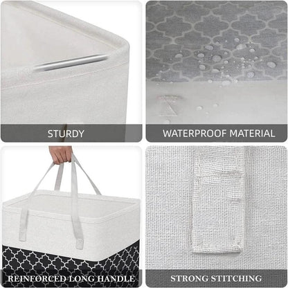 Rynx | Oversized waterproof laundry basket with 75L capacity and ergonomic handles