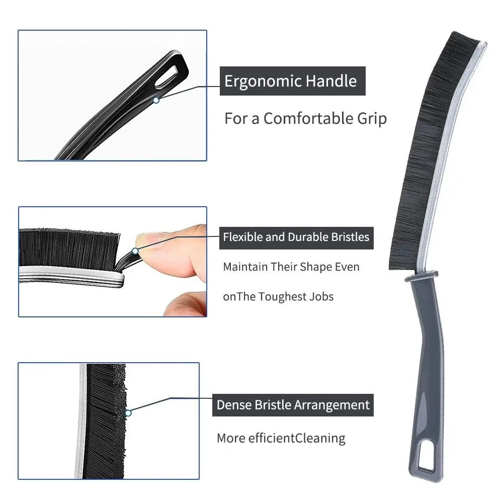 Rynx | 6/3pcs Grout Gap Cleaning Brush Set - Durable Hard Bristle Brushes for Kitchen, Toilet Tile Joints, and Shower Floor Line Cleaning