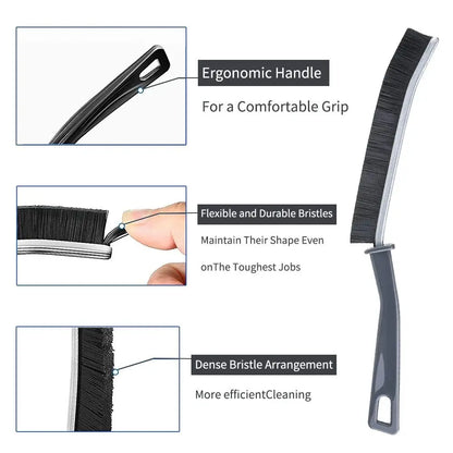 Rynx | 6/3pcs Grout Gap Cleaning Brush Set - Durable Hard Bristle Brushes for Kitchen, Toilet Tile Joints, and Shower Floor Line Cleaning