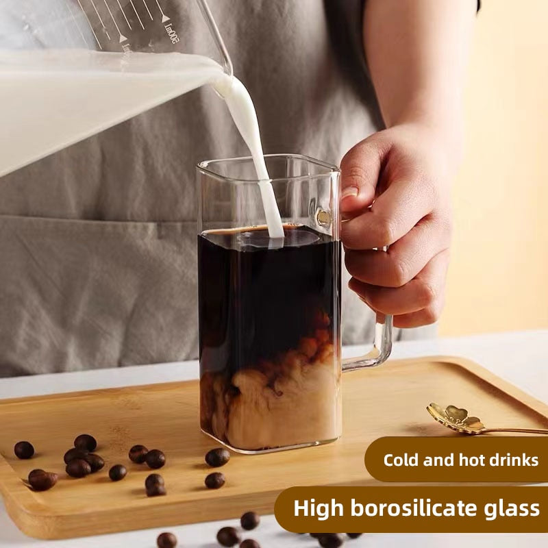 Rynx | Stylish Square Large Capacity Mug with Straw