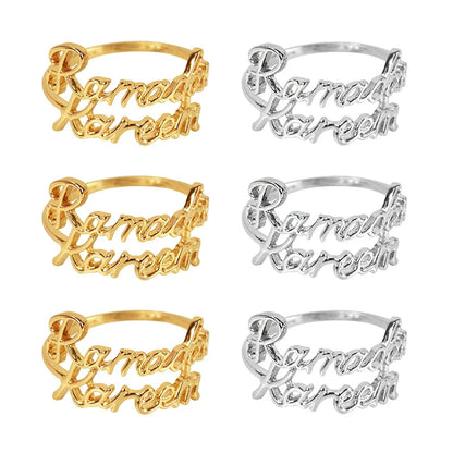 Rynx 2/6Pieces Ramadan Kareem Napkin Rings Eid Mubarak Muslim Islamic Dining Table Home Decoration Alloy Napkin Buckle Ramadan Gift