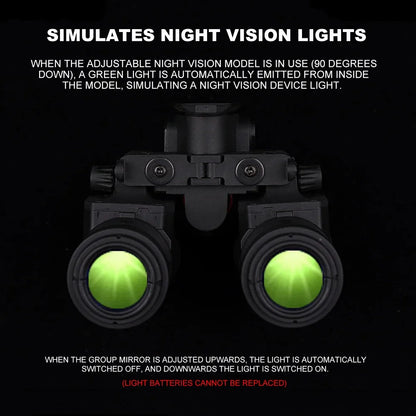 Rynx | AN/PVS31 Dual-Tube Binocular Night Vision Goggles – Dummy Props for Airsoft Helmet, Hunting, and Cosplay Accessories