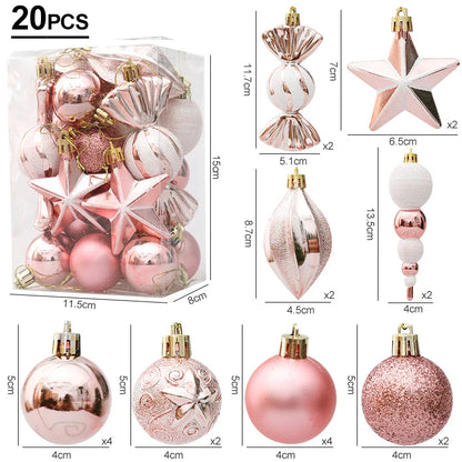 Rynx Christmas Tree Ornaments Red Candy Cane Hanging Decoration Large Pendants Set Christmas Decorations For Home 2024 Natal Navidad New Year
