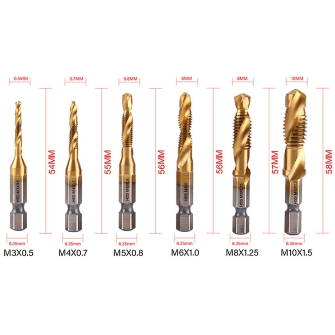 Rynx | Powerdrill Set - Threaded Rod Bits