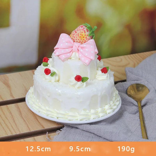Rynx | Realistic Faux Fruit Cake Model for Home Decor and Photography - 1 pc. FCYY-MIX2