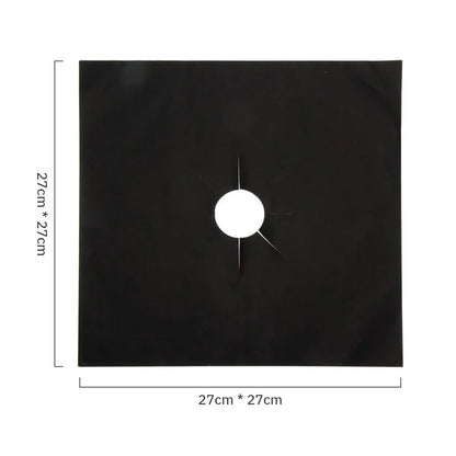 Rynx | 1 Set Gas Stove Pad and Protective Cover - 5-Hole Kitchen Cleaning and Anti-Dirty Non-Stick Reusable Stovetop Protector Pads