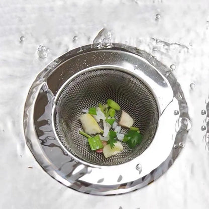 Rynx | Stainless Steel Kitchen Sink Strainer - Anti-Blocking Funnel, Hair Catcher for Basin, Floor Drain and Dishwasher
