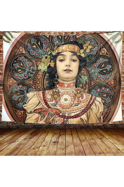 Rynx | Nouveau Flower Goddess Tapestry