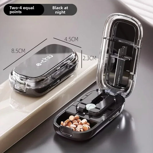 Rynx | Pocket Size Dustproof Pill Cutter Organizer