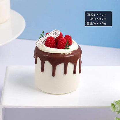 Rynx | Realistic Faux Fruit Cake Model for Home Decor and Photography - 1 pc. FCYY-MIX2