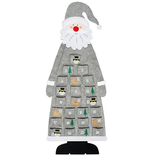 Rynx | Felt Advent Calendar Fabric Christmas Tags Santa Ornaments