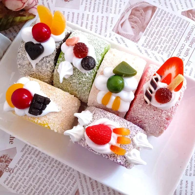 Rynx | Realistic Simulation Swiss Roll Cake Model for Display and Decoration - Perfect for Photography Props and Autumn Decor