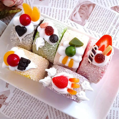 Rynx | Realistic Simulation Swiss Roll Cake Model for Display and Decoration - Perfect for Photography Props and Autumn Decor