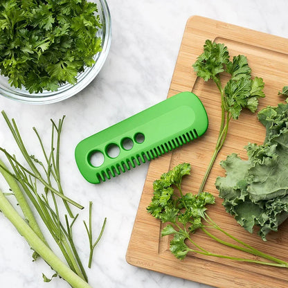 Rynx | 1Pc Vegetable Herb Stripper Tool - Portable Kale, Oregano, Parsley, Cilantro Leaf Remover Comb for Kitchen
