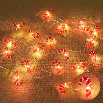 Rynx | 2M 20LED Santa Snowflake LED String Lights Christmas Decoration For Home Xmas Tree Ornament 2024 Christmas Kids Gift New Year