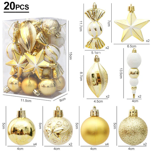 Rynx Christmas Tree Ornaments Red Candy Cane Hanging Decoration Large Pendants Set Christmas Decorations For Home 2024 Natal Navidad New Year