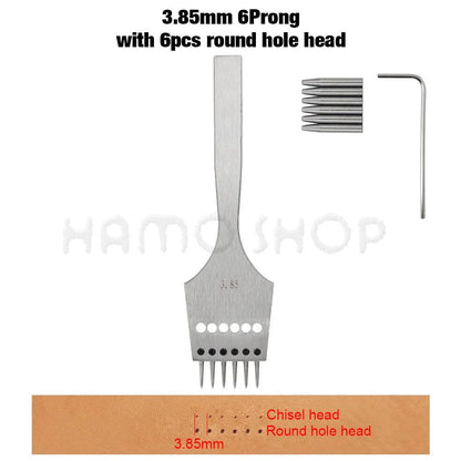 Rynx | Premium Replaceable Round Chisel Tool Set for Leatherworking