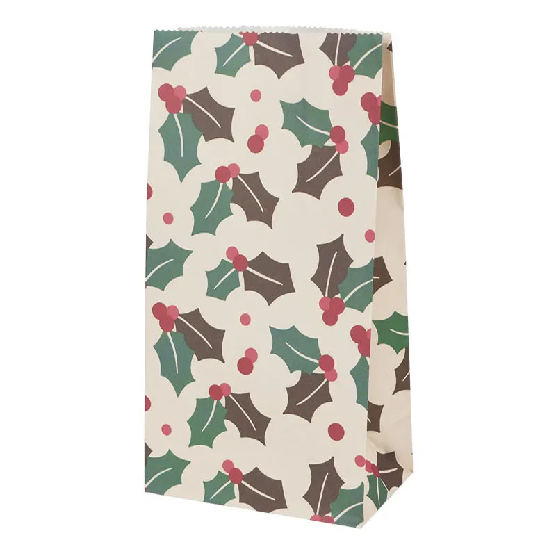 Rynx 10 pieces kraft paper candy cookie bags Santa snowman Christmas gift packaging bags Xmas Navidad New Year party decoration supplies